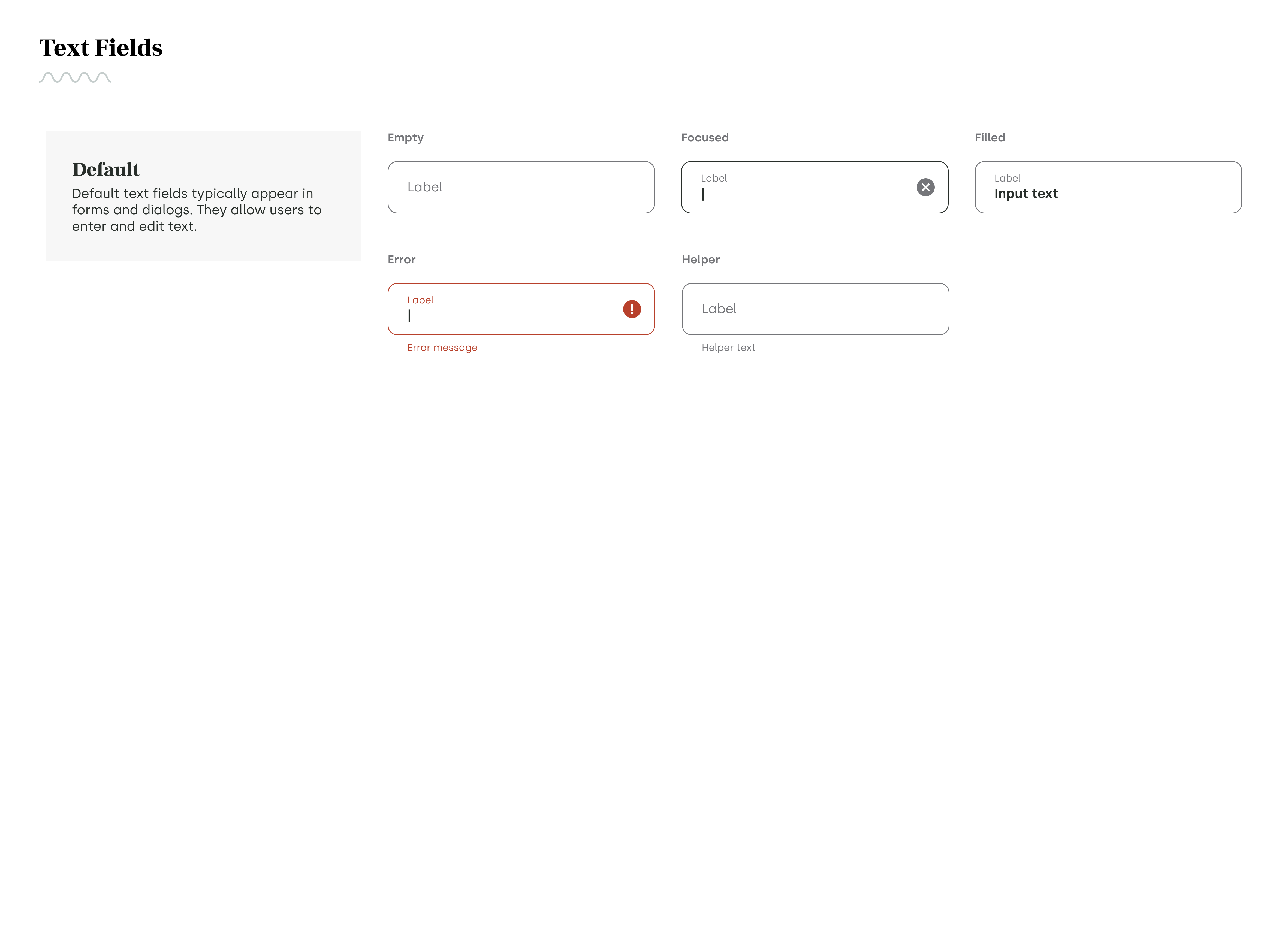 Text Fields